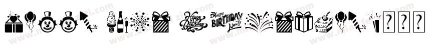 Happy 21st birthday字体转换